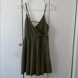 Wrap short summer dress
